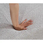 Canapé d'angle modulaire en bouclette, 3 pièces, 282 cm