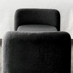 Banc rembourré en polyester avec cadre en H et rembourrage en mousse – 52" L, capacité de 250 lb, assemblage facile