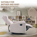 Fauteuil inclinable à bascule pour salon, fauteuil inclinable moderne réglable, canapé inclinable avec support lombaire