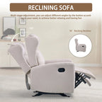 Fauteuil inclinable à bascule pour salon, fauteuil inclinable moderne réglable, canapé inclinable avec support lombaire