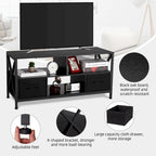 Meuble TV pour téléviseur de 50 pouces, meuble de divertissement avec rangement - 42 pouces