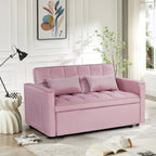 Canapé-lit convertible moderne avec futon, dossier réglable, accoudoirs
