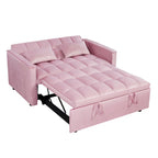 Canapé-lit convertible moderne avec futon, dossier réglable, accoudoirs