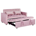 Canapé-lit convertible moderne avec futon, dossier réglable, accoudoirs