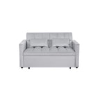 Canapé-lit convertible moderne avec futon, dossier réglable, accoudoirs