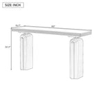 Console de 60" de long, table d'entrée, table d'appoint pour salon et couloir