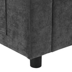 Canapé modulaire sectionnel en U avec poches de rangement, oreillers, pouf