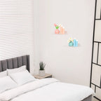 Étagères murales flottantes en acrylique, étagères en acrylique pour salle de bain, chambre, salon et cuisine, étagère de rangement murale transparente