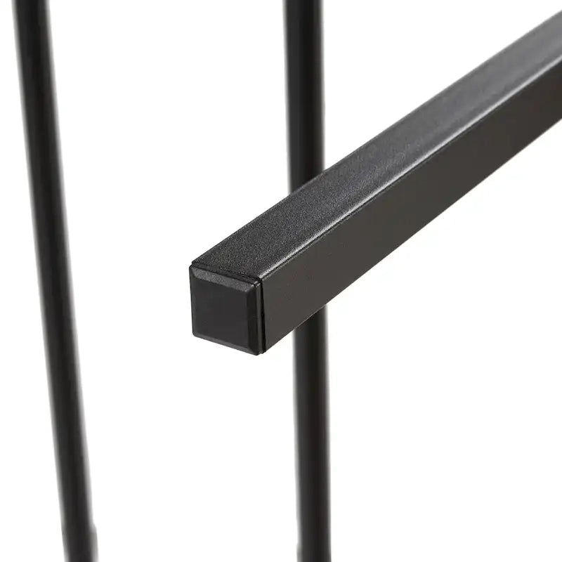 Lit plateforme en métal King Size avec lumières LED, tête de lit en bois et 2 tiroirs