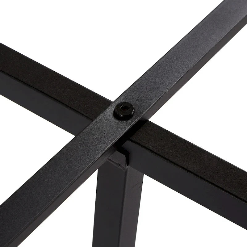 Lit plateforme en métal King Size avec lumières LED, tête de lit en bois et 2 tiroirs