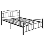 Cadre de lit plateforme en acier robuste avec tête et pied de lit – Simple/Double/Grand, sans sommier à ressorts
