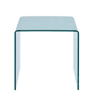 Console en Verre, Table Console en Verre Trempé Transparent