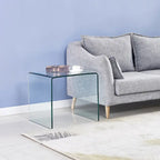 Console en Verre, Table Console en Verre Trempé Transparent