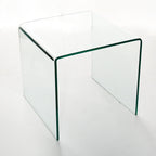 Console en Verre, Table Console en Verre Trempé Transparent