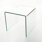 Console en Verre, Table Console en Verre Trempé Transparent