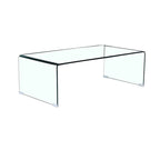 Console en Verre, Table Console en Verre Trempé Transparent