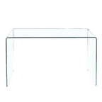 Console en Verre, Table Console en Verre Trempé Transparent