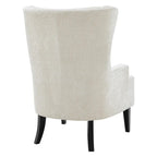 Fauteuil d'appoint en tissu KD avec accoudoirs ailés