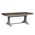 Table à tréteaux Châtaigne "La Ferme Réinventée" Blanc Antique