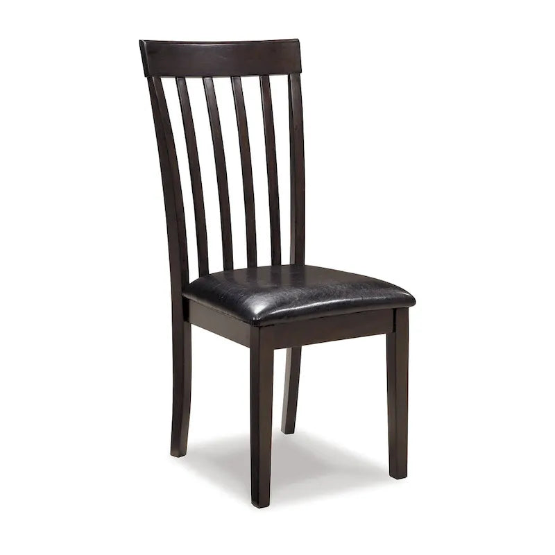 Ensemble de salle à manger 5 pièces marron foncé avec table à rabats et 4 chaises