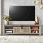 Meuble TV avec porte de grange Glasbern