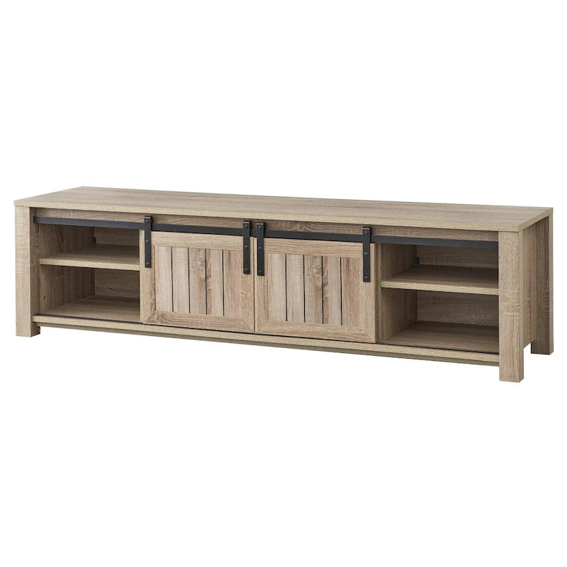 Meuble TV avec porte de grange Glasbern