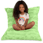 3.5 Pieds Géant Faux Fourrure Oreiller de Sol pour Enfants – Pouf, Tapis de Sol et Lit de Repos