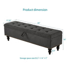 Banc/Ottoman de lit 59 po avec rangement