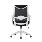 Chaise de bureau ergonomique en maille avec assise et support lombaire réglables en hauteur