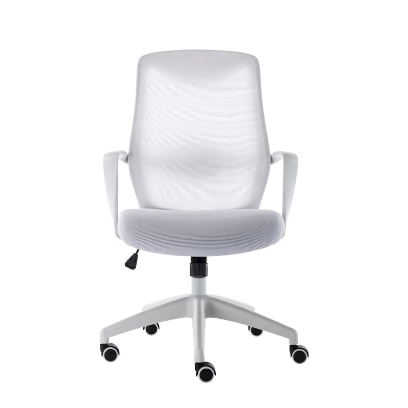 Chaise de bureau ergonomique en maille avec assise et support lombaire réglables en hauteur