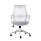 Chaise de bureau ergonomique en maille avec assise et support lombaire réglables en hauteur
