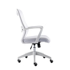 Chaise de bureau ergonomique en maille avec assise et support lombaire réglables en hauteur