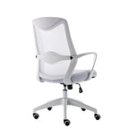 Chaise de bureau ergonomique en maille avec assise et support lombaire réglables en hauteur