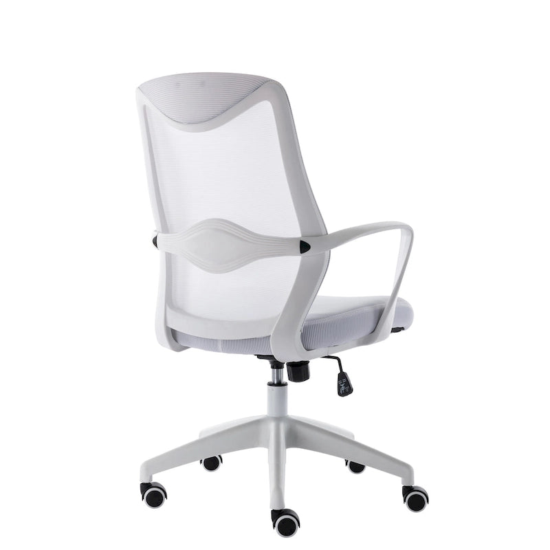 Chaise de bureau ergonomique en maille avec assise et support lombaire réglables en hauteur