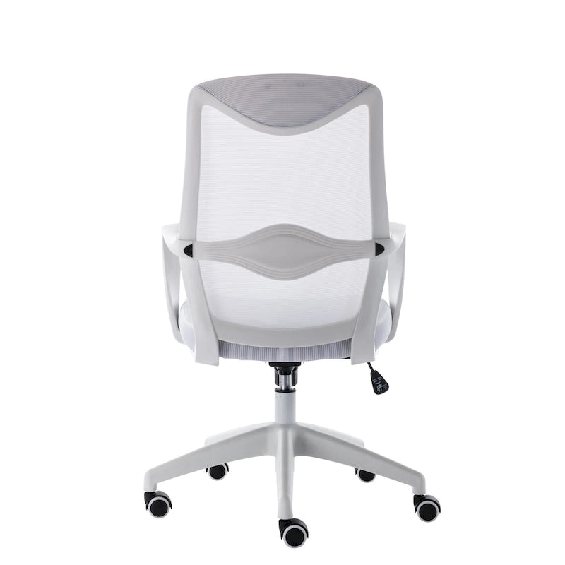 Chaise de bureau ergonomique en maille avec assise et support lombaire réglables en hauteur