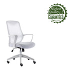 Chaise de bureau ergonomique en maille avec assise et support lombaire réglables en hauteur