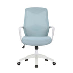 Chaise de bureau ergonomique en maille avec assise et support lombaire réglables en hauteur