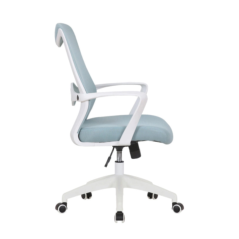 Chaise de bureau ergonomique en maille avec assise et support lombaire réglables en hauteur