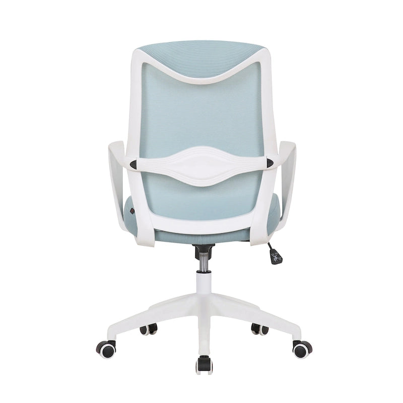 Chaise de bureau ergonomique en maille avec assise et support lombaire réglables en hauteur