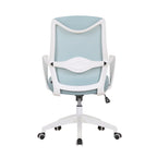 Chaise de bureau ergonomique en maille avec assise et support lombaire réglables en hauteur