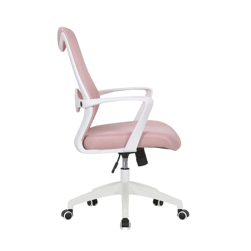 Chaise de bureau ergonomique en maille avec assise et support lombaire réglables en hauteur