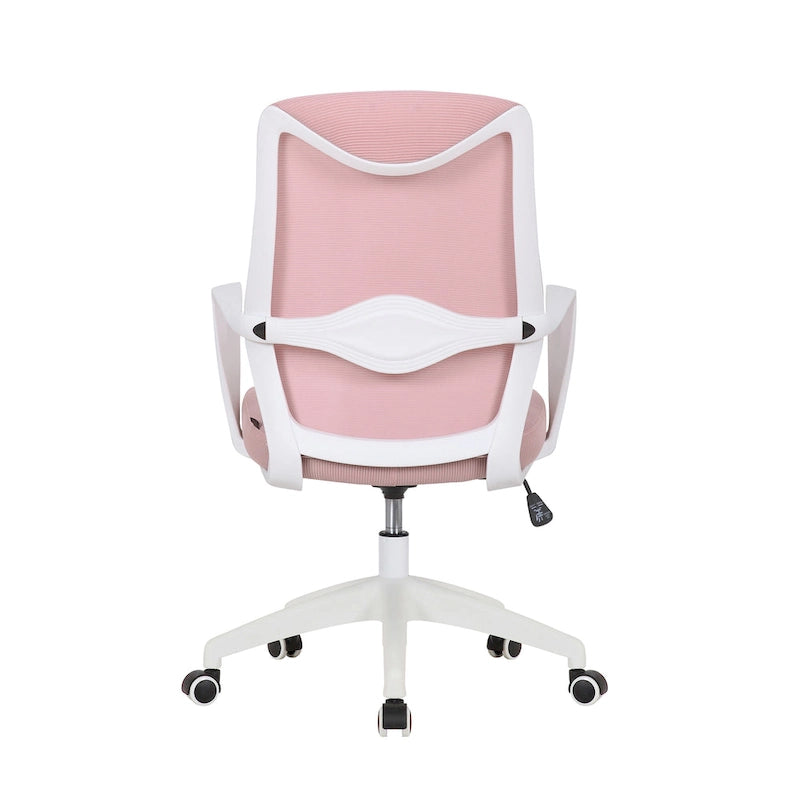Chaise de bureau ergonomique en maille avec assise et support lombaire réglables en hauteur