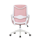Chaise de bureau ergonomique en maille avec assise et support lombaire réglables en hauteur