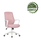 Chaise de bureau ergonomique en maille avec assise et support lombaire réglables en hauteur
