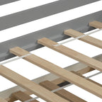 Lit de repos double en bois avec lit gigogne