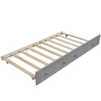Lit de repos double en bois avec lit gigogne