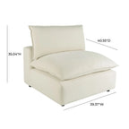 Fauteuil sans accoudoirs modulable Cali (unité)