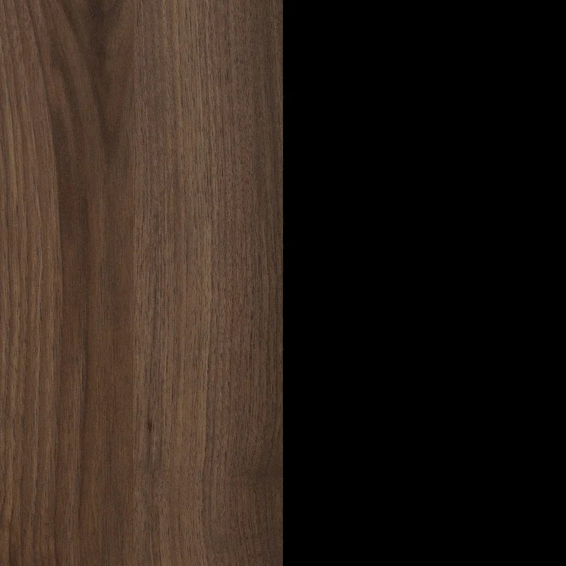 Meuble bas avec tiroir de classement, 2 portes et pieds en bois inclinés