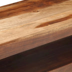 Meuble TV 2 tiroirs en acacia massif et hévéa – 120 cm