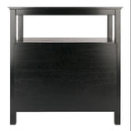 Meuble buffet, noir - 36 x 18.03 x 35.98 pouces - 36 x 18.03 x 35.98 pouces
